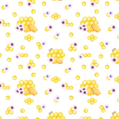 Медовые соты с анемоном