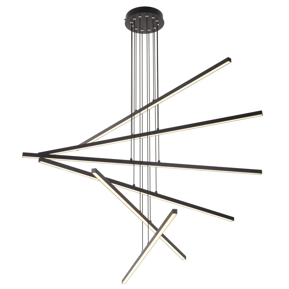 Citilux Стиг CL203261 LED Люстра подвесная с пультом Чёрная