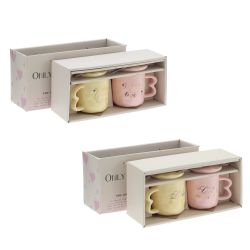 GAEM Набор из 2-х Кружек с крышкой и ложкой, 300 мл, L12 W9 H9 см, 2в.