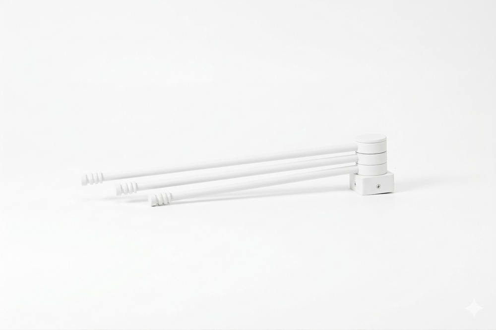 Веер - вешалка для полотенцесушителя с квадратным коллектором