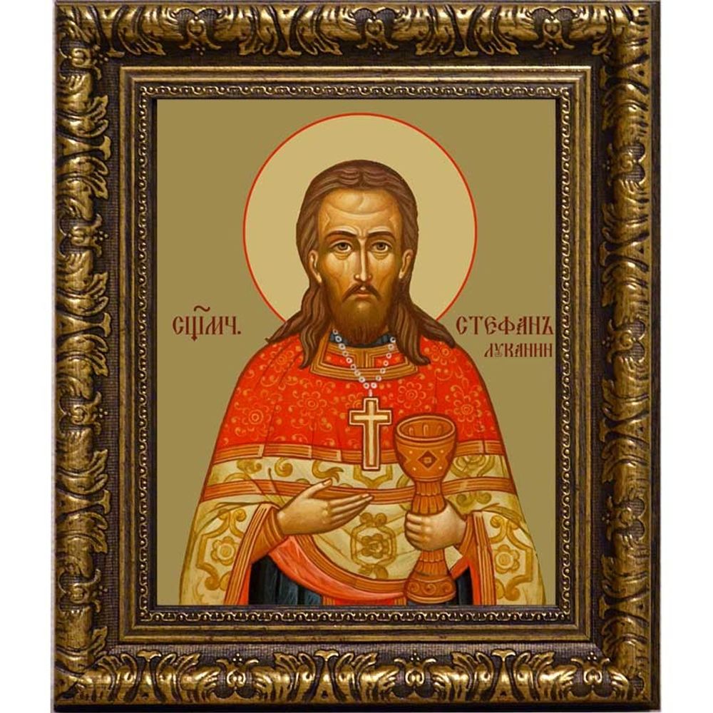 Стефан Луканин, пресвитер, священномученик. Икона на холсте.