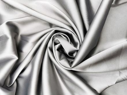 Атлас-стрейч, эластичный, бельевой, чайка (темно-серый)