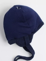 Шапка зимняя вязаная детская с манишкой