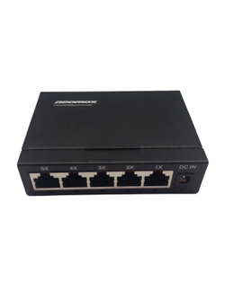 NEOMAX неуправляемый коммутатор NMS-105P-1000-S, 5 портов 1000 Mbps, металл