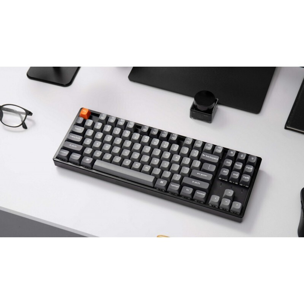 Беспроводная механическая клавиатура QMK Keychron K8 Max, 87 клавиш, RGB подсветка, Hot-swap, алюм.рамка Keychron Banana Switch (K8M-Ј4)
