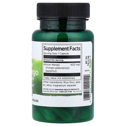 Swanson, Full Spectrum®, африканское манго, 400 мг, 60 капсул