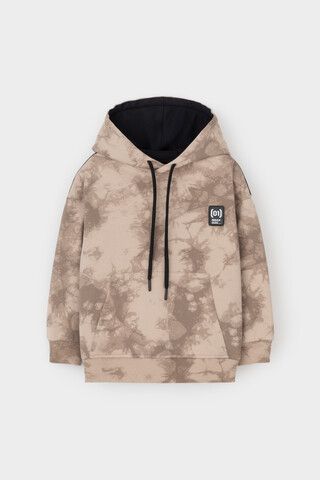 джемпер  для мальчика  КР 302601/темно-бежевый,тай-дай к508