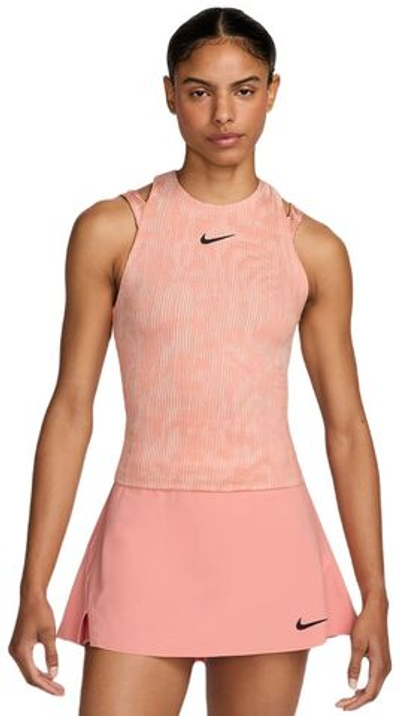 Женский топ теннисный Nike Court Dri-Fit Slam RG Tank Top - pink quartz/black