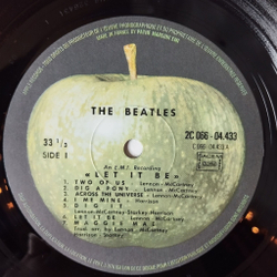 Винтажная виниловая пластинка LP The Beatles Let It Be (France 1978)