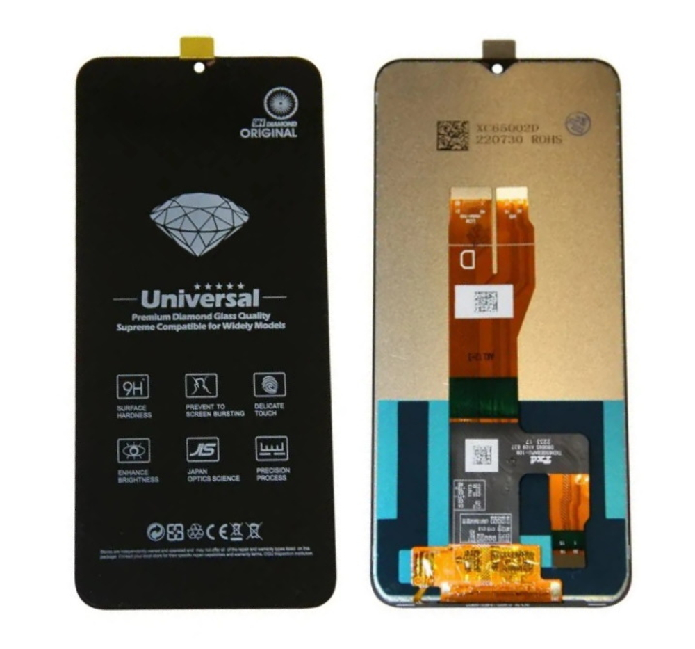 Дисплей для Realme C30s с тачскрином Черный