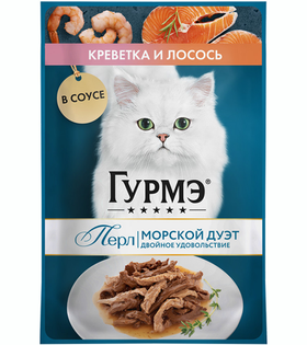 Гурмэ Перл Морской Дуэт Креветка/Лосось 75гр.