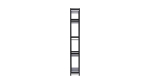 Стеллаж 5 полок - аналог IKEA/IVAR/ИВАР/УДОРА/ ИКЕА,  49x210x30см, черный