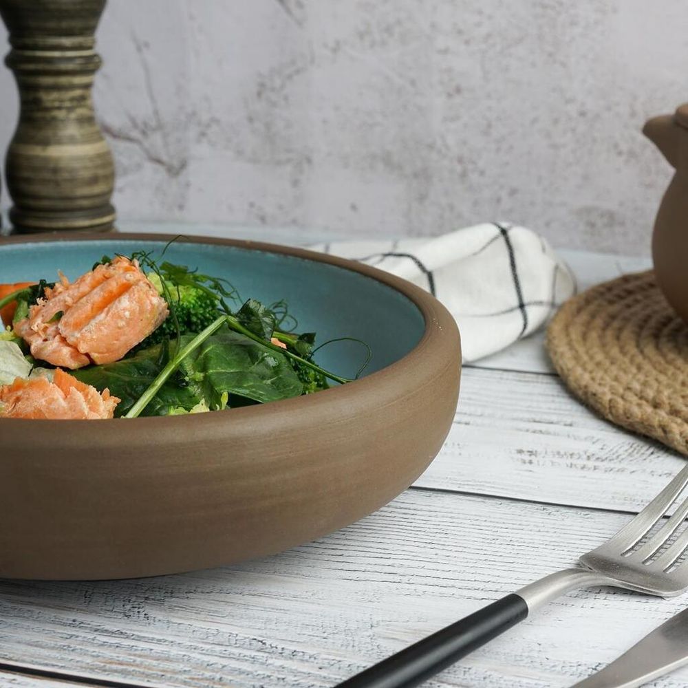 Салатник 700 мл d 18,5 см h5 cм Blue Matt New Brown Taiga P.L. [1]