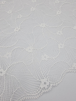 Кружево эластичное белое КС108 (22 см)