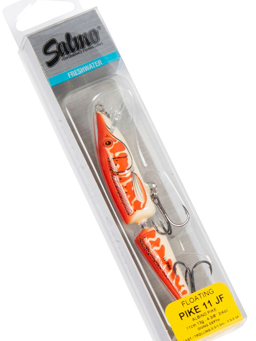 Воблер плавающий двусоставной Salmo PIKE JF 11/APE