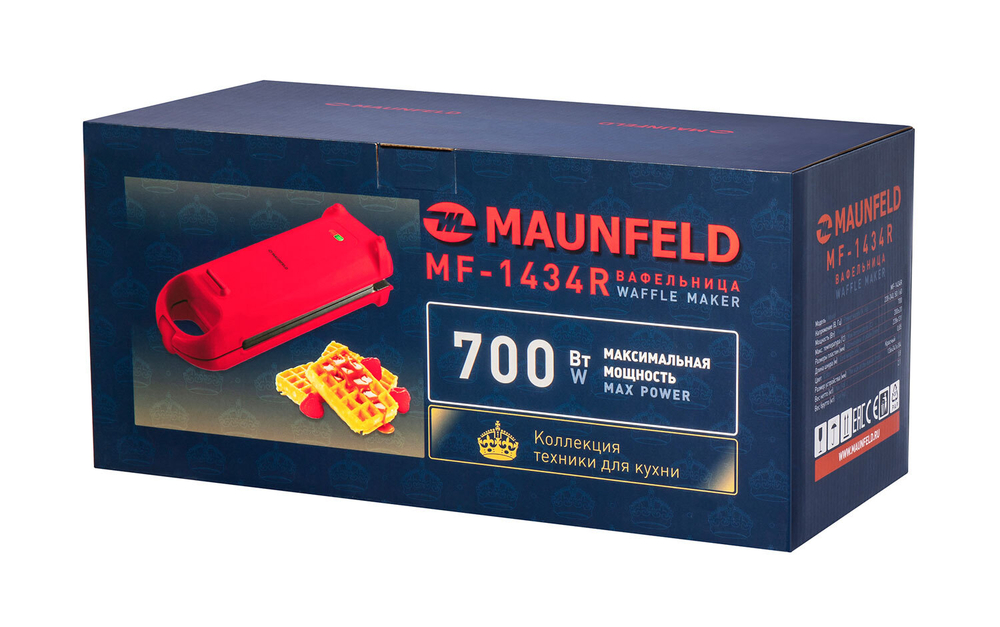 Вафельница MAUNFELD MF-1434R фото 10