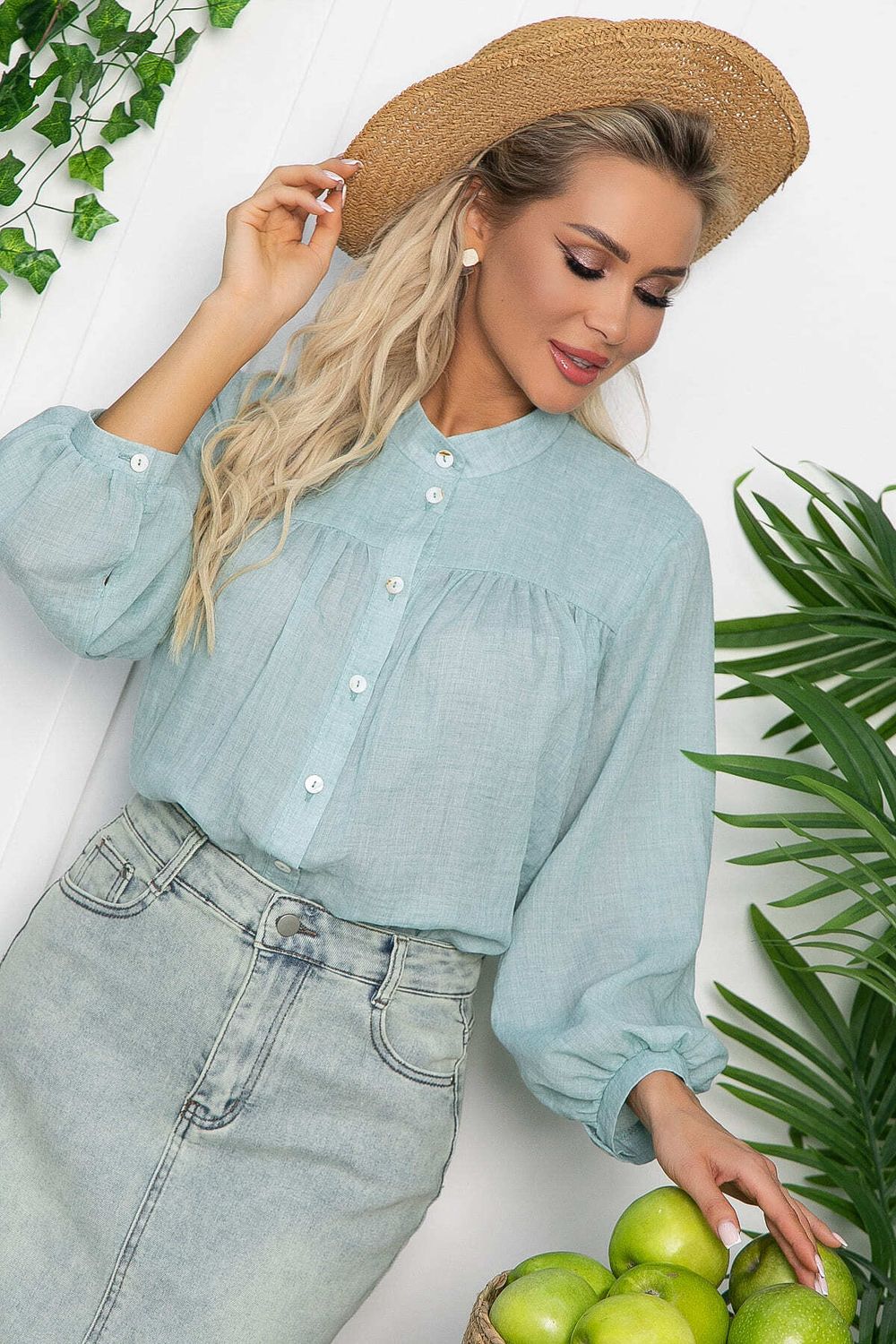 Блуза Ловец снов (мятная) Б13617-5М LT Collection