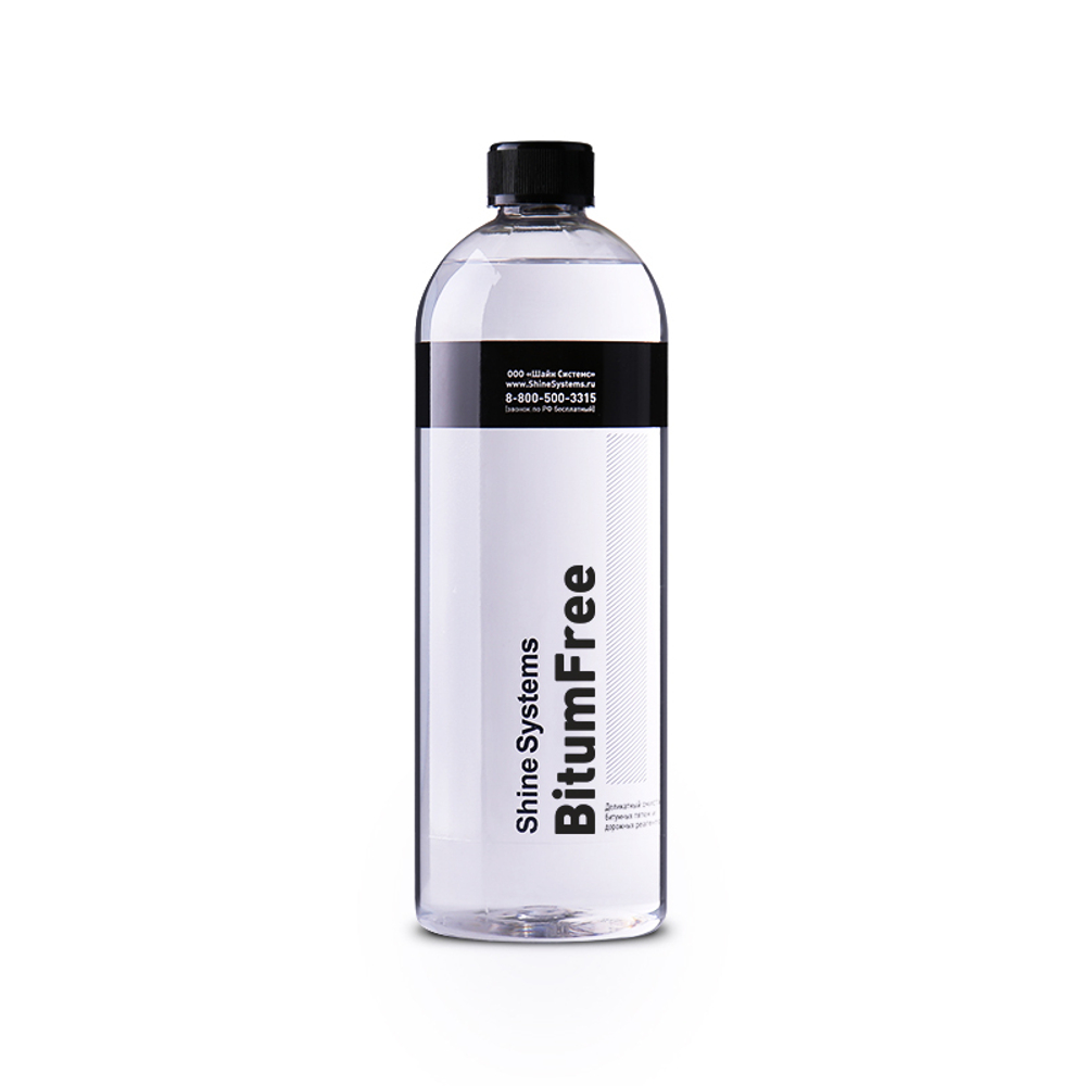 Shine Systems BitumFree - деликатный очиститель битумных пятен и дорожных реагентов, 750 мл