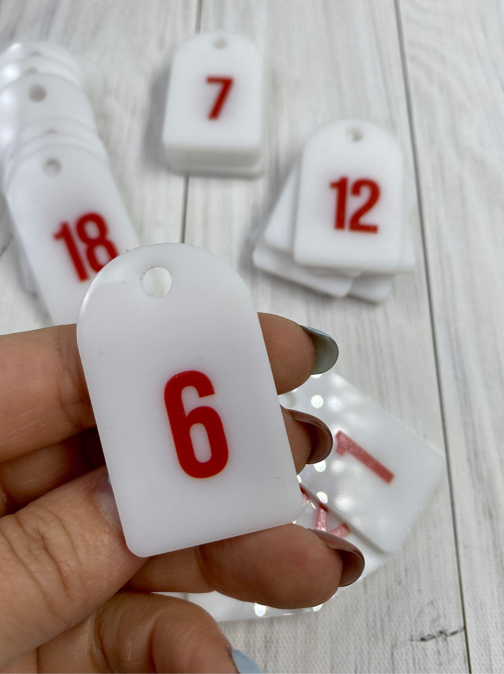 Номерки для ключей 30х50 (Комплект)