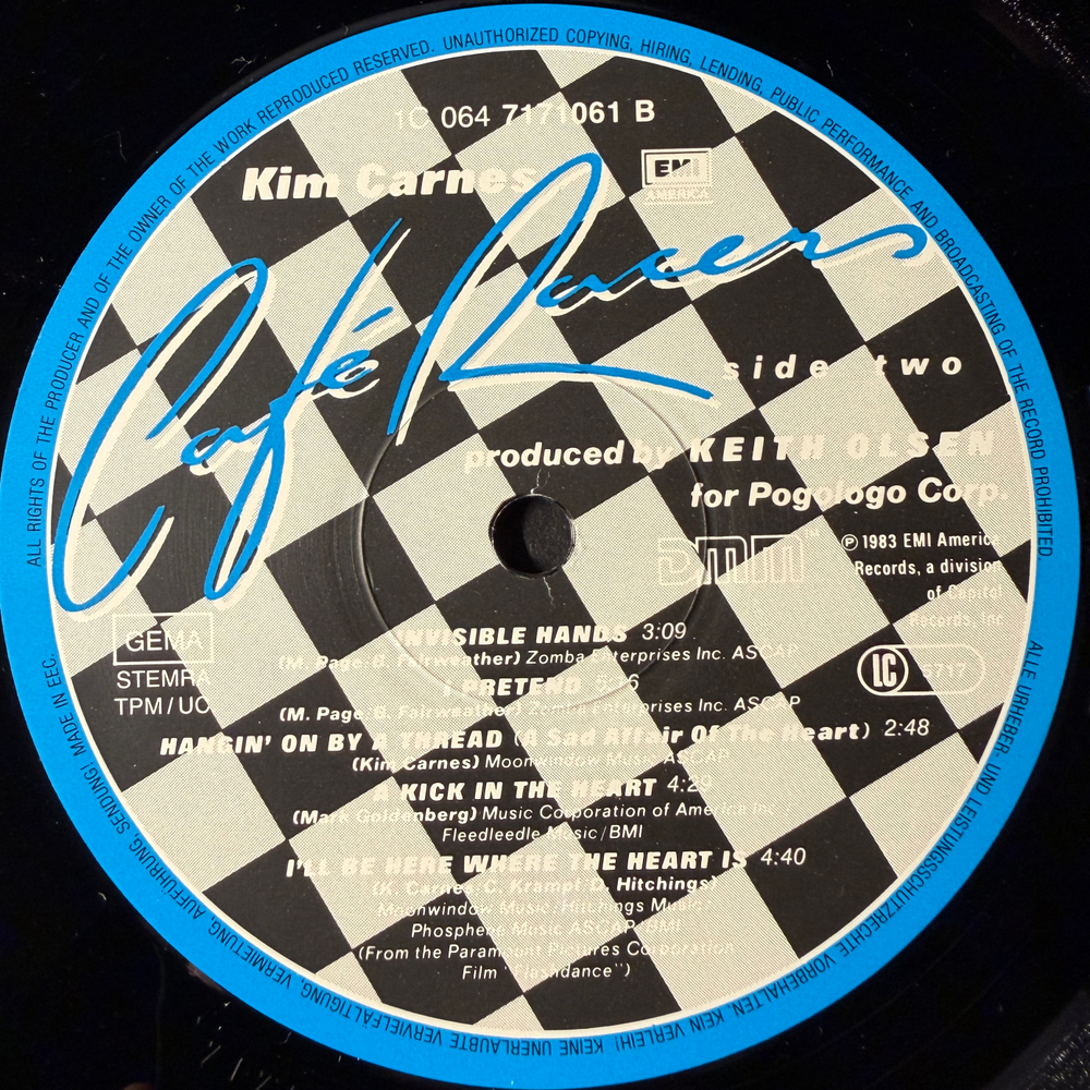 Kim Carnes - Cafe Racers (Германия 1983г.)