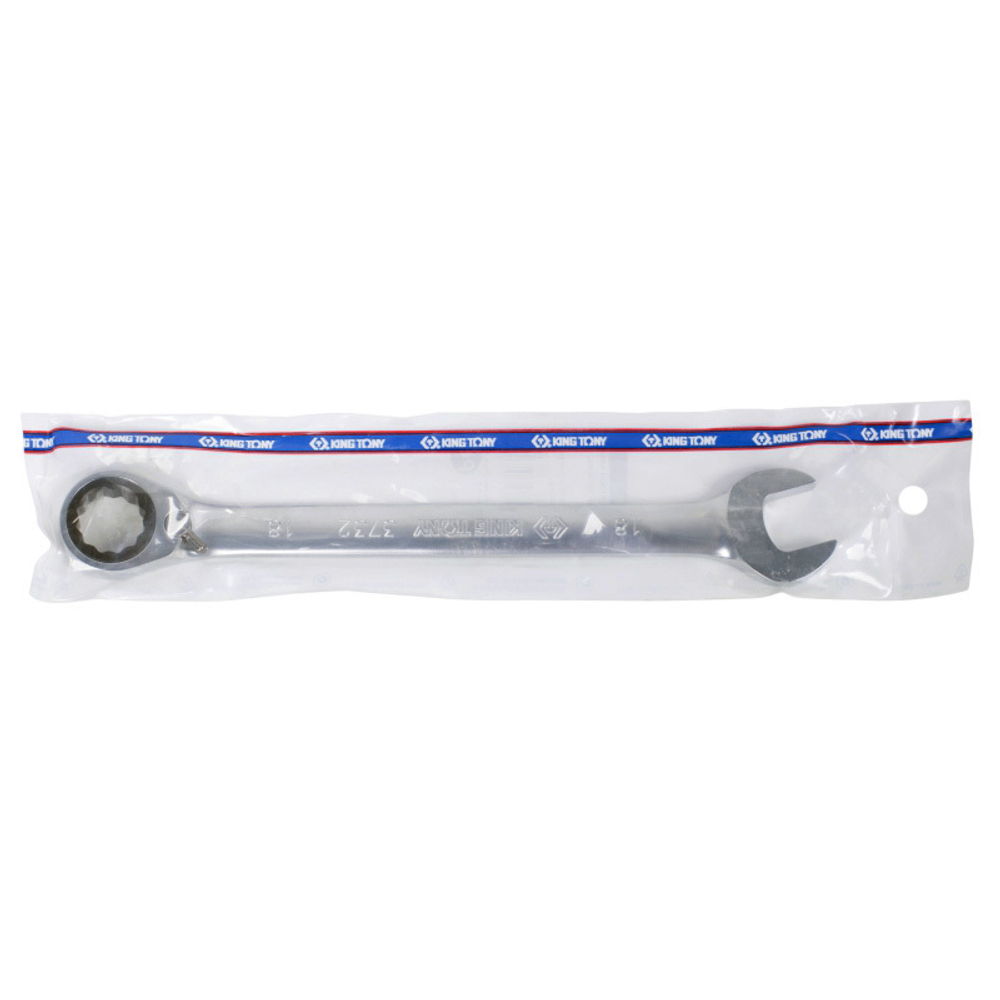 KING TONY (373218M) Ключ трещоточный комбинированный с флажковым переключением 18 мм