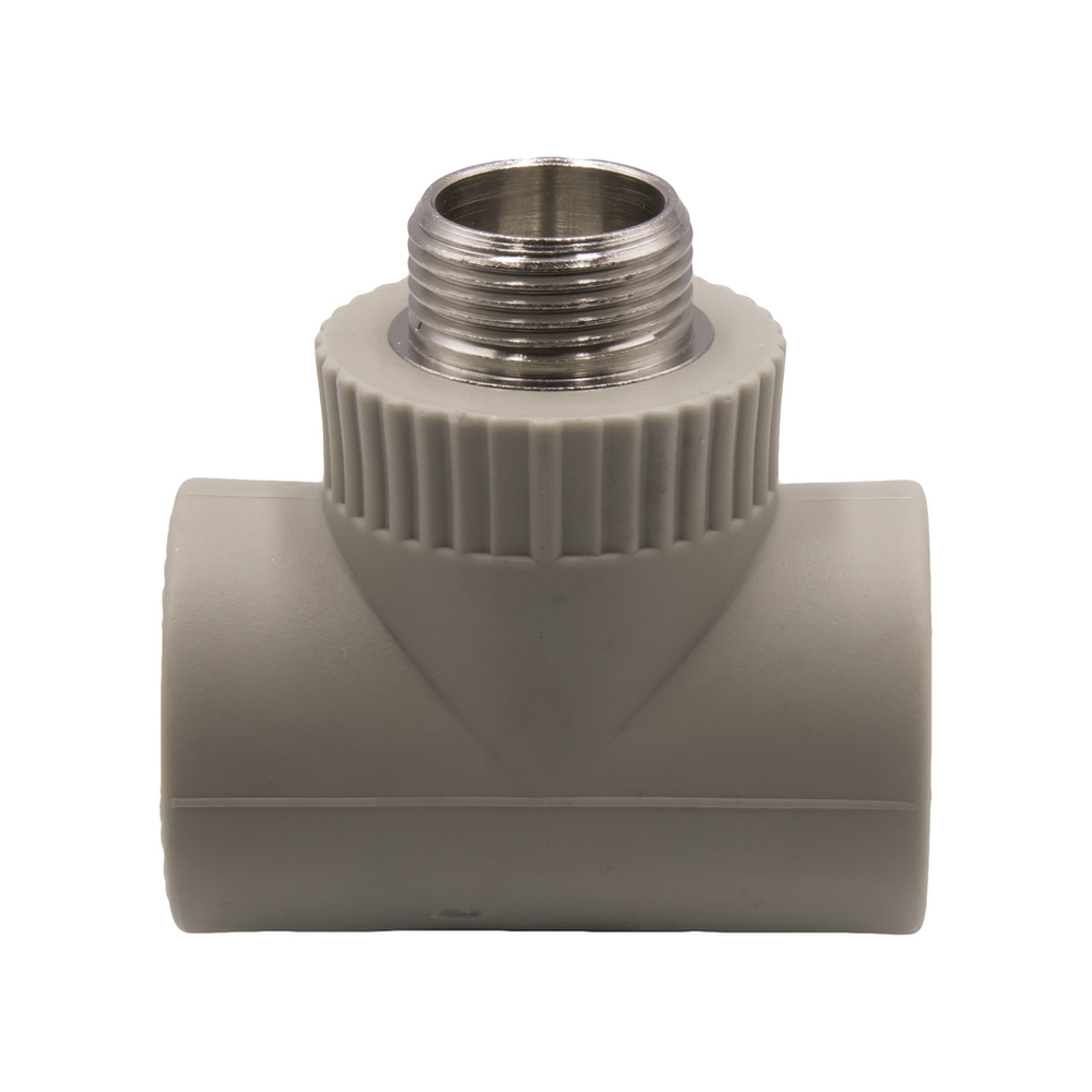 Тройник комб. нар 32х3/4''х32 EVER® plast  СЕРЫЙ (Россия)