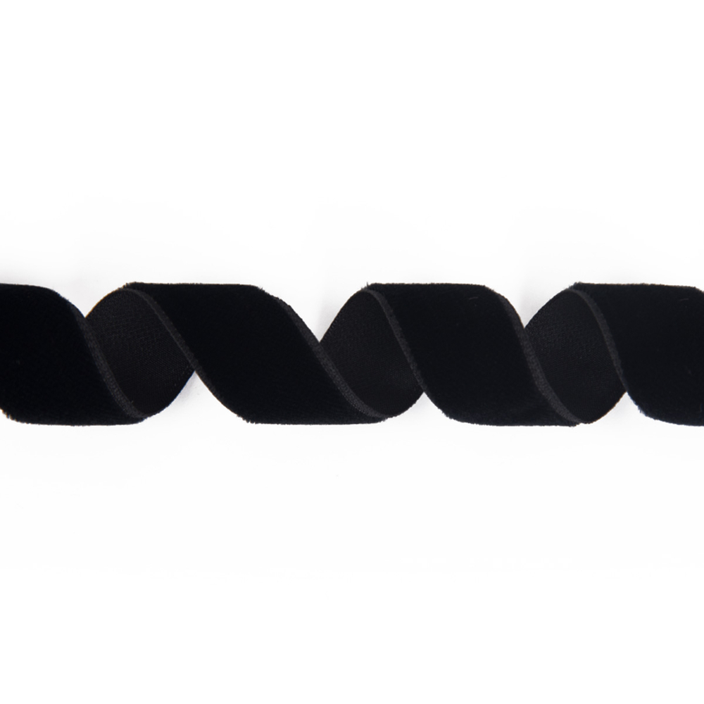 "BLITZ" бархатная лента ,С3513Г17 ,19 - 21 мм, черный