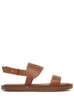 MAX MARA | 10mm Diana leather flat sandals