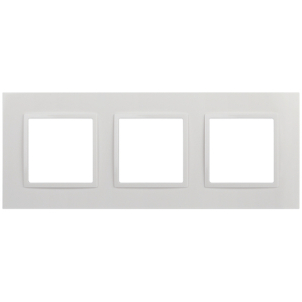 Рамка для розеток и выключателей ЭРА Elegance 14-5013-01 Classic, на 3 поста, белый