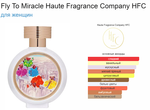 Fly To Miracle Haute Fragrance Company HFC 75 ml (duty free парфюмерия)