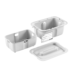 Емкость-контейнер полим. для дезинф. и предстерилиз. обраб. мед.инстр. ЕДПО-1 серый