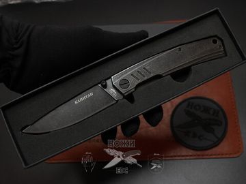 Складной нож Городской универсальный НОКС "Капитан", сталь AUS-8 333-580006 c клинком из стали AUS-8, рукоять Stainless Steel