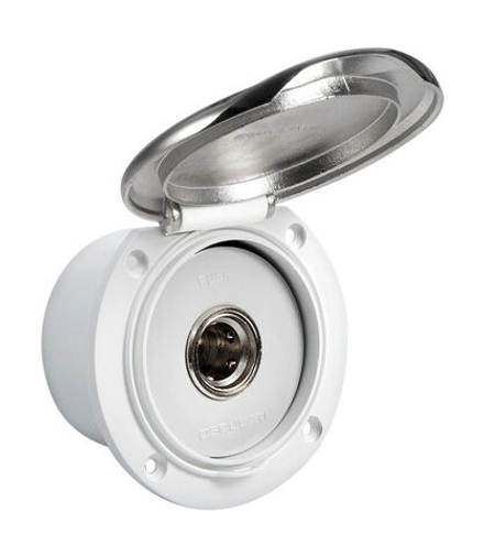 Короб с быстроразъемным штуцером, круглый, хромированный (16.441.75)