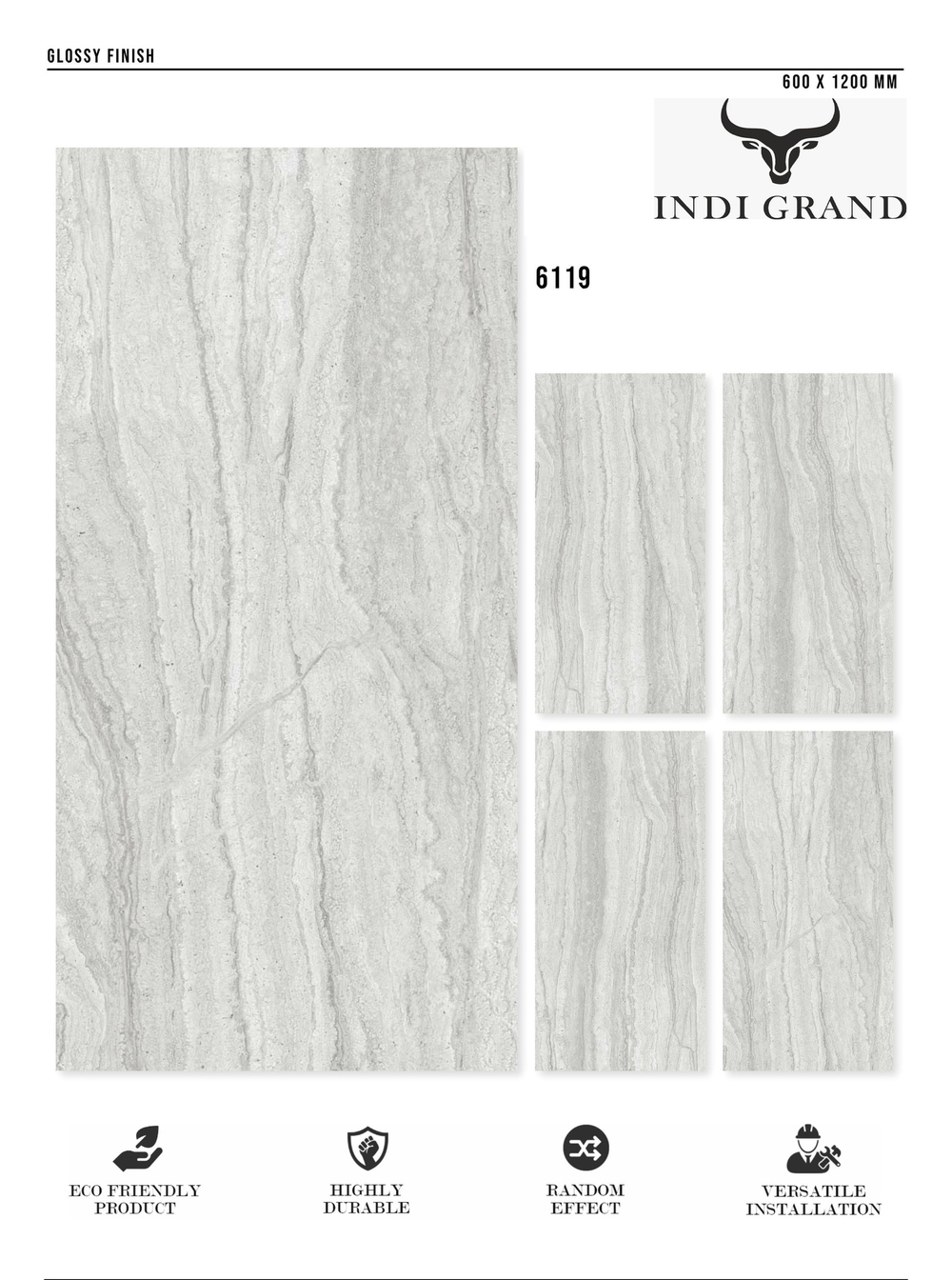 Керамогранит glossy №2 60х120, 6119