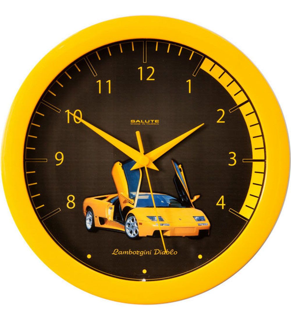 Салют SLT-160 Часы настенные «ЛАМБОРДЖИНИ»