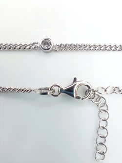 Браслет на ногу Эстерелла, родирование, циркон/Ф