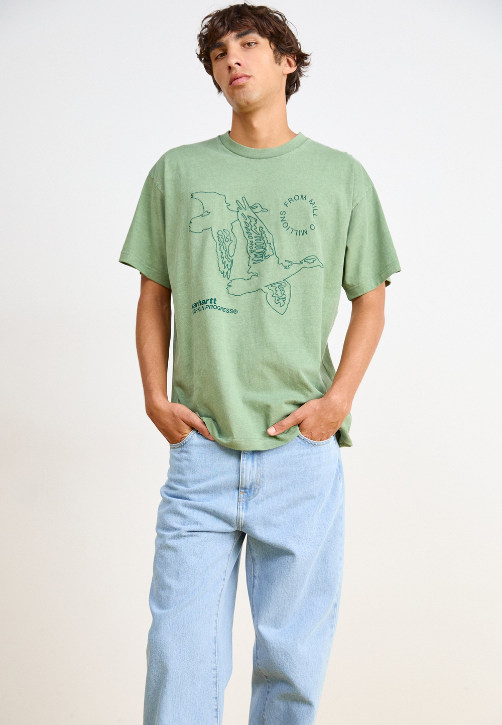 Carhartt WIP Прямые джинсы - Белый
