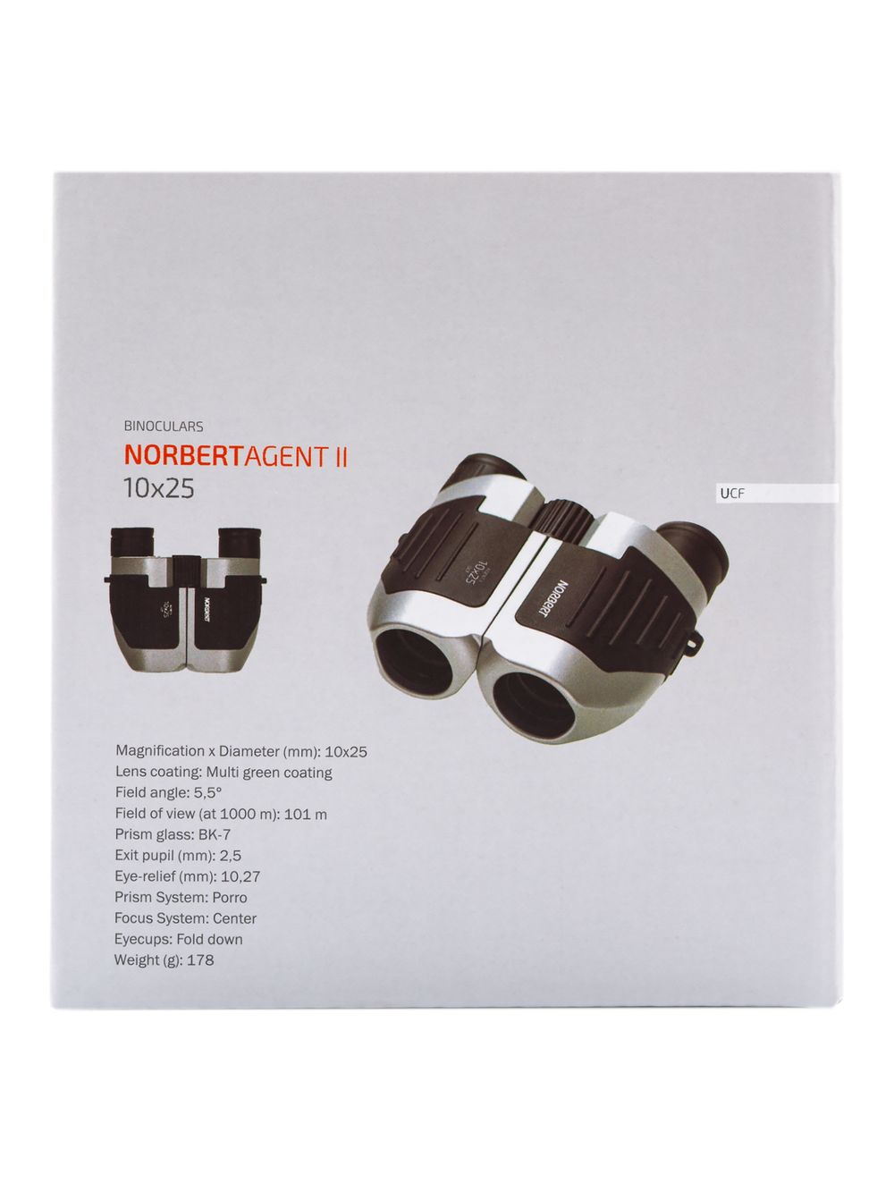 Бинокль Norbert Agent II 10x25 UCF