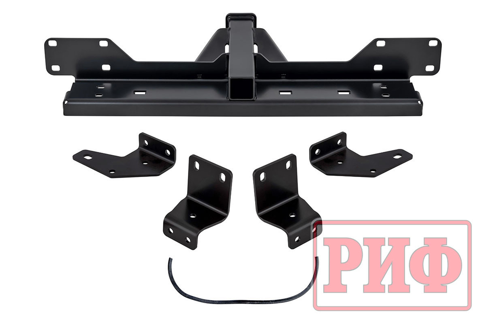 Фаркоп передний (переходник) для съёмной лебедки в штатный бампер Toyota Hilux 2015+ РИФ