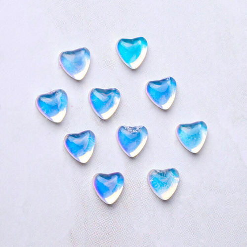 Blesk, Украшение для ногтей "Сердечки" №07 (пластик) разм 4*4 мм, 10 шт.