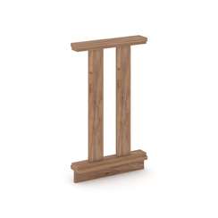 Kodex Барьер для зала суда KD.BZ-05 Дуб Табак 500*100*850