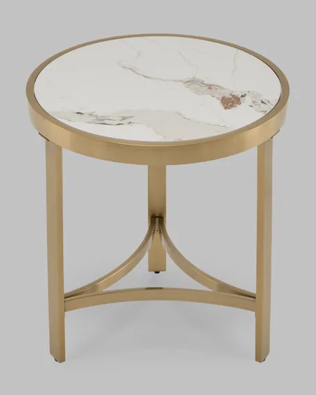 Журнальный столик Адриана 50*50 см светлая керамика