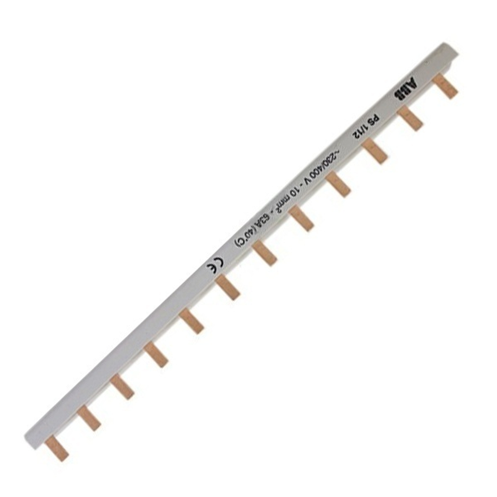 Гребенчатая шина PS1/12 1-полюсная 12 модулей 63А ABB 2CDL210001R1012