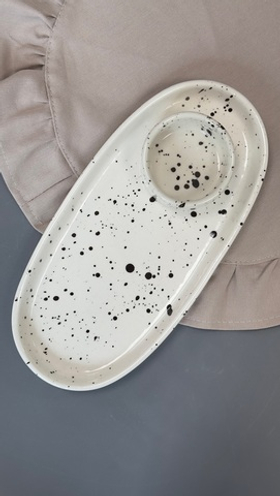 Тарелка овальная с бортом 26,5*12 см h 2,3 см MANPUPUNER