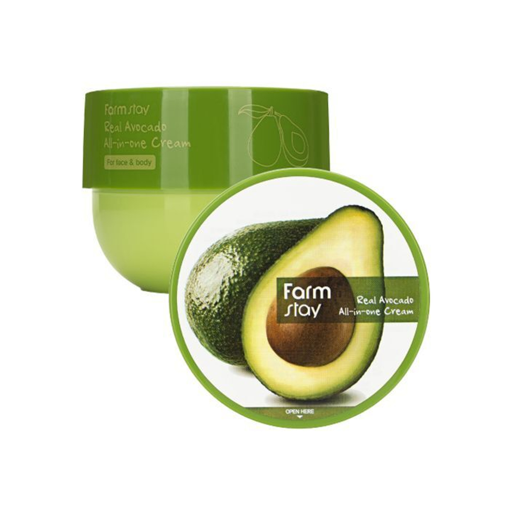 Крем для лица и тела с маслом авокадо FarmStay Real Avocado All-In-One Cream, 300 мл