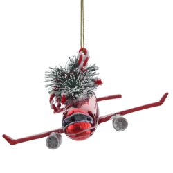 GAEM Украшение новогоднее "Самолёт", L16,5 W12,5 H5,5 см