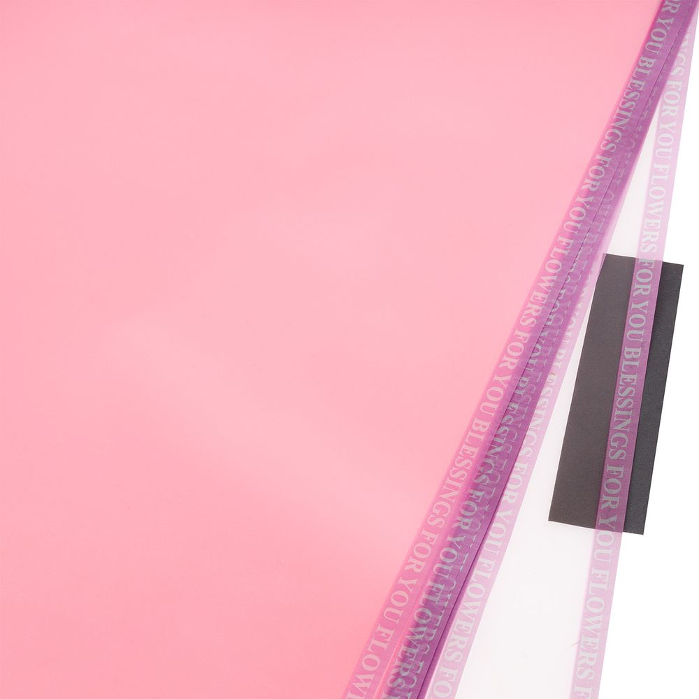 ЛИСТ глянцевая 57x57см (20шт) окантовка полоса РОЗОВЫЙ