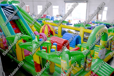 Коммерческий надувной батут "Джунгли малый"