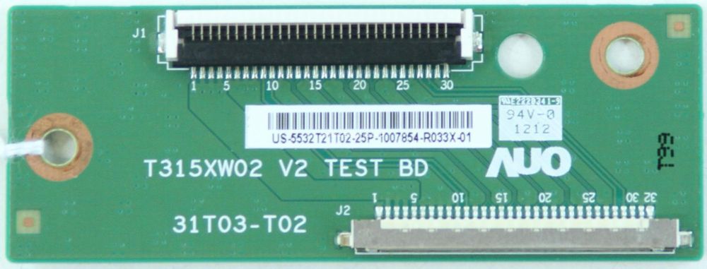 Connector Board T315XW02 V2 TEST BD