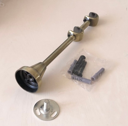 Кронштейн открытый двухрядный d16/16 мм, цвет антик